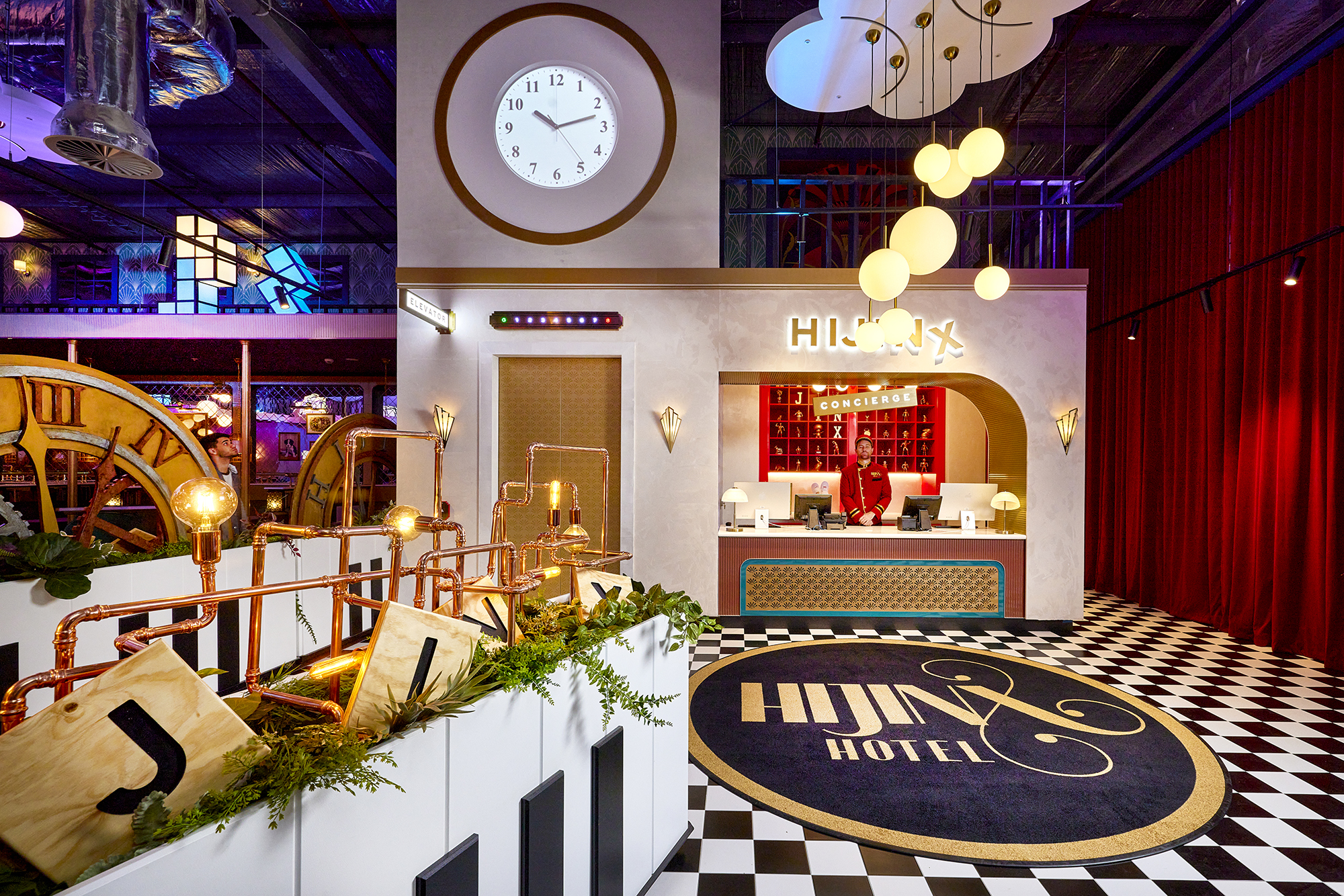 <p>Hotel Lobby and Concierge. Image via Funlab Pty Ltd.</p>