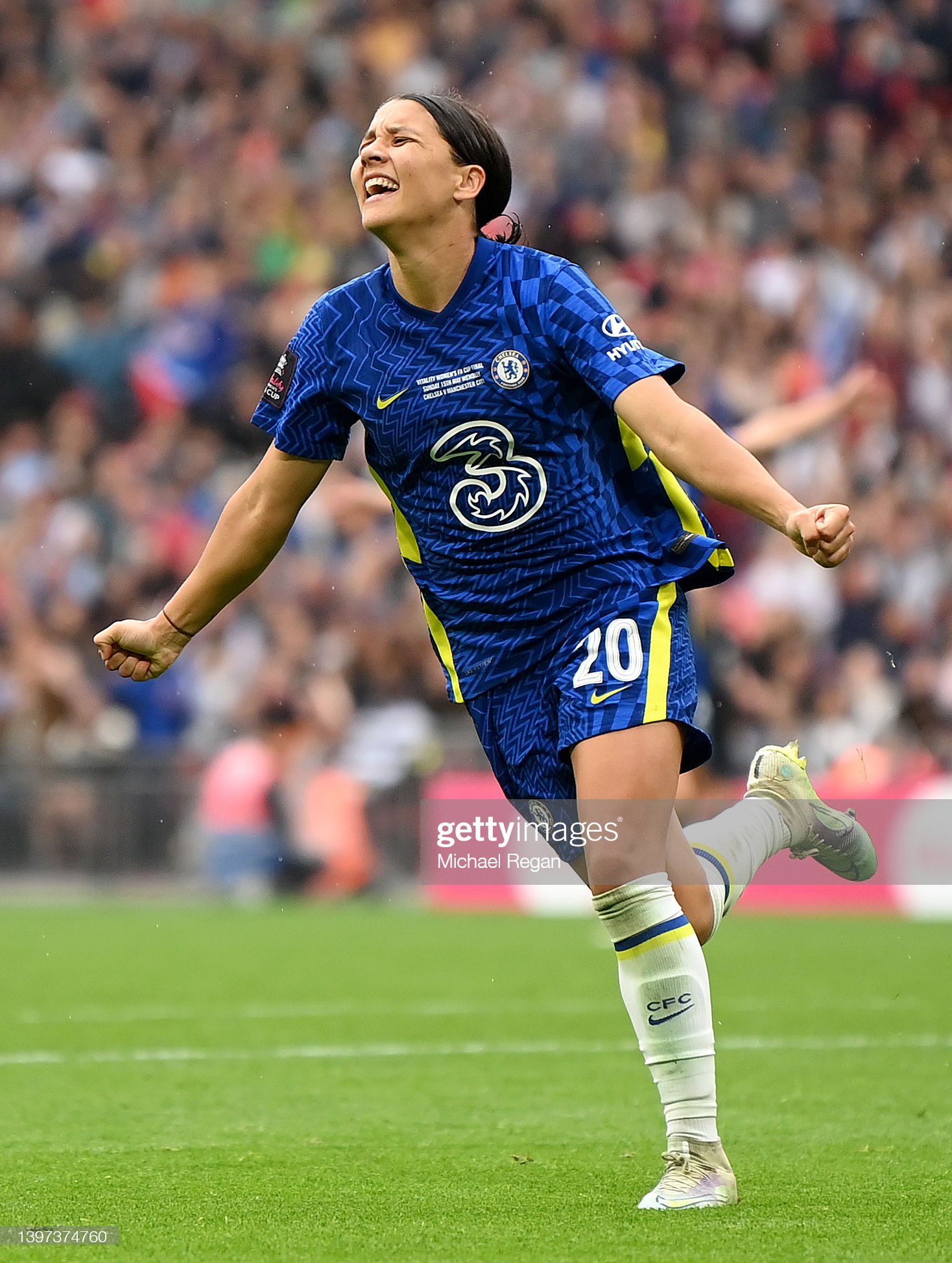 Sam Kerr Celebrating Scoring