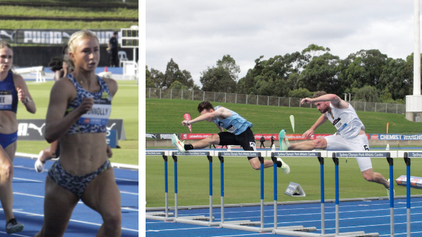 Ella Connolly, Chris Douglas and Nick Hough (L-R) have all been selected after strong performances at Nationals. Images: Dan Coppel