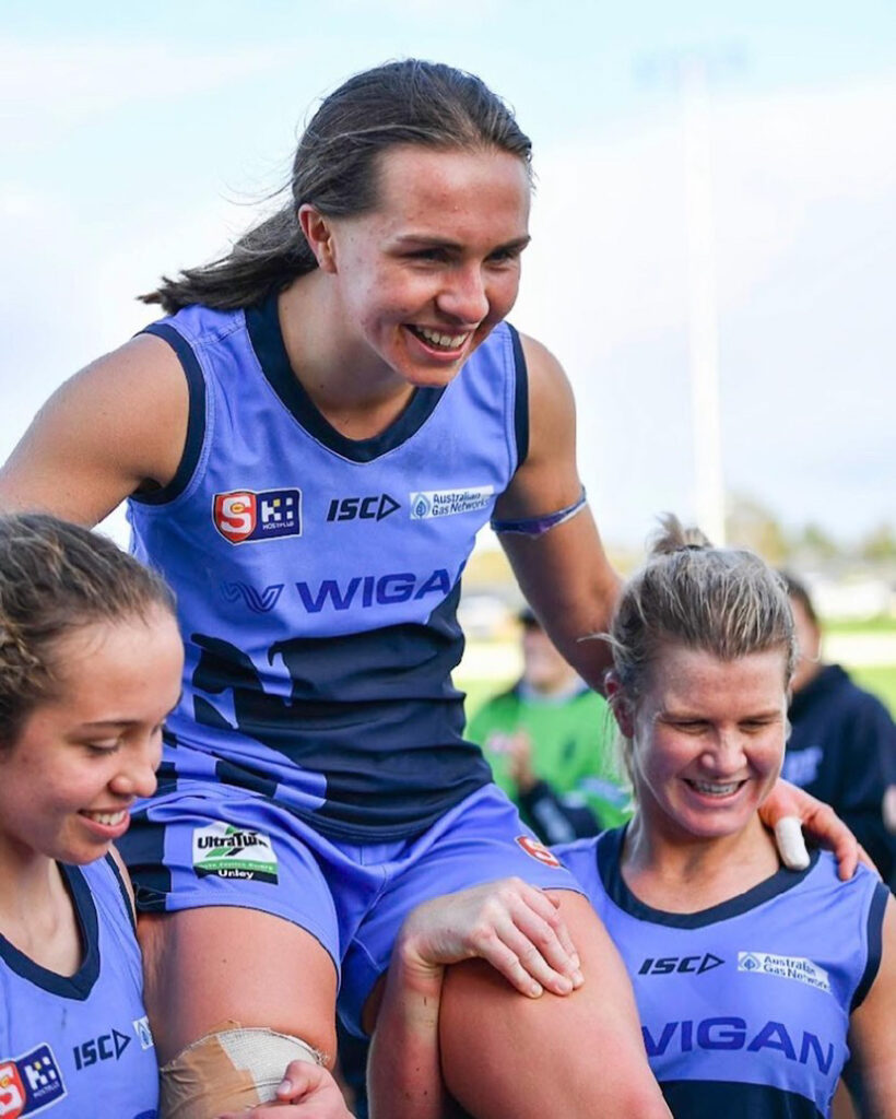 Rigter has been an inspirational leader for Sturt this SANFLW season. Image: Supplied by Maya Rigter