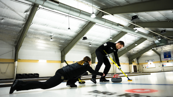 Curlers Dean Hewitt Tahli Gill