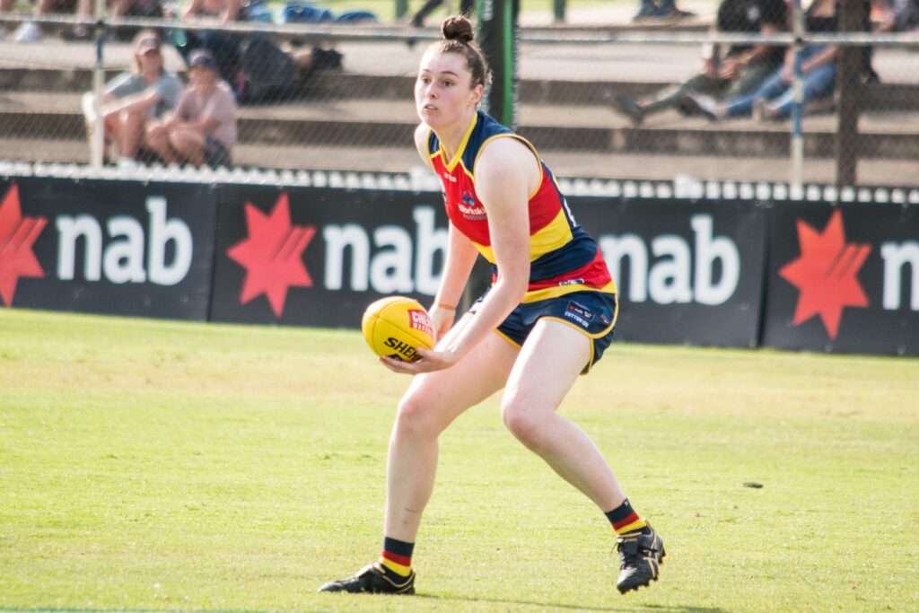 Sarah Allan has long been a star for the Adelaide Crows in defence. Image: Dani Brown