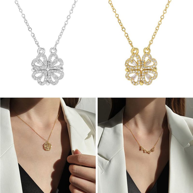 Gold Four Leaf Clover Necklace