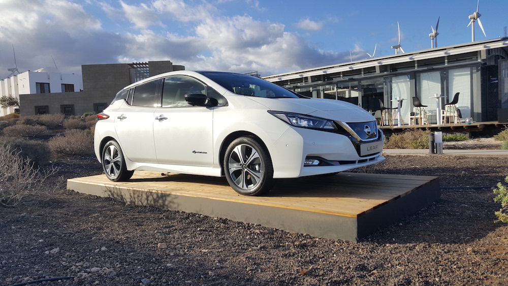 La Nissan Leaf presso Casa Bioclimaticas ITER, Tenerife