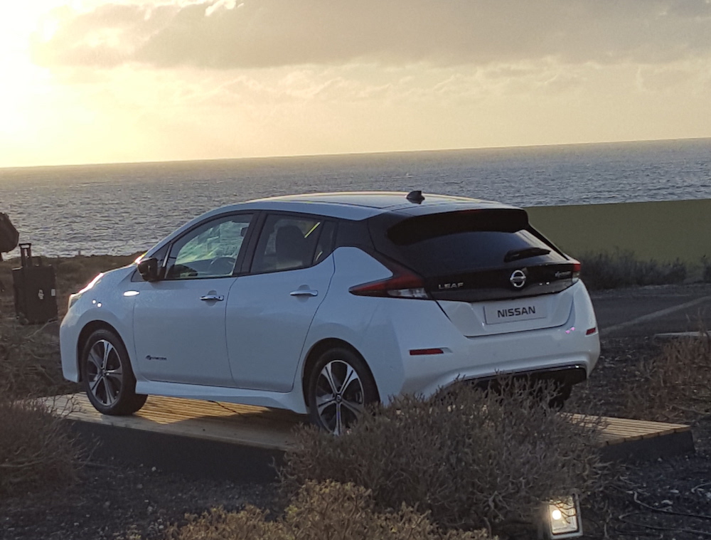 La Nissan Leaf presso Casa Bioclimaticas ITER, Tenerife