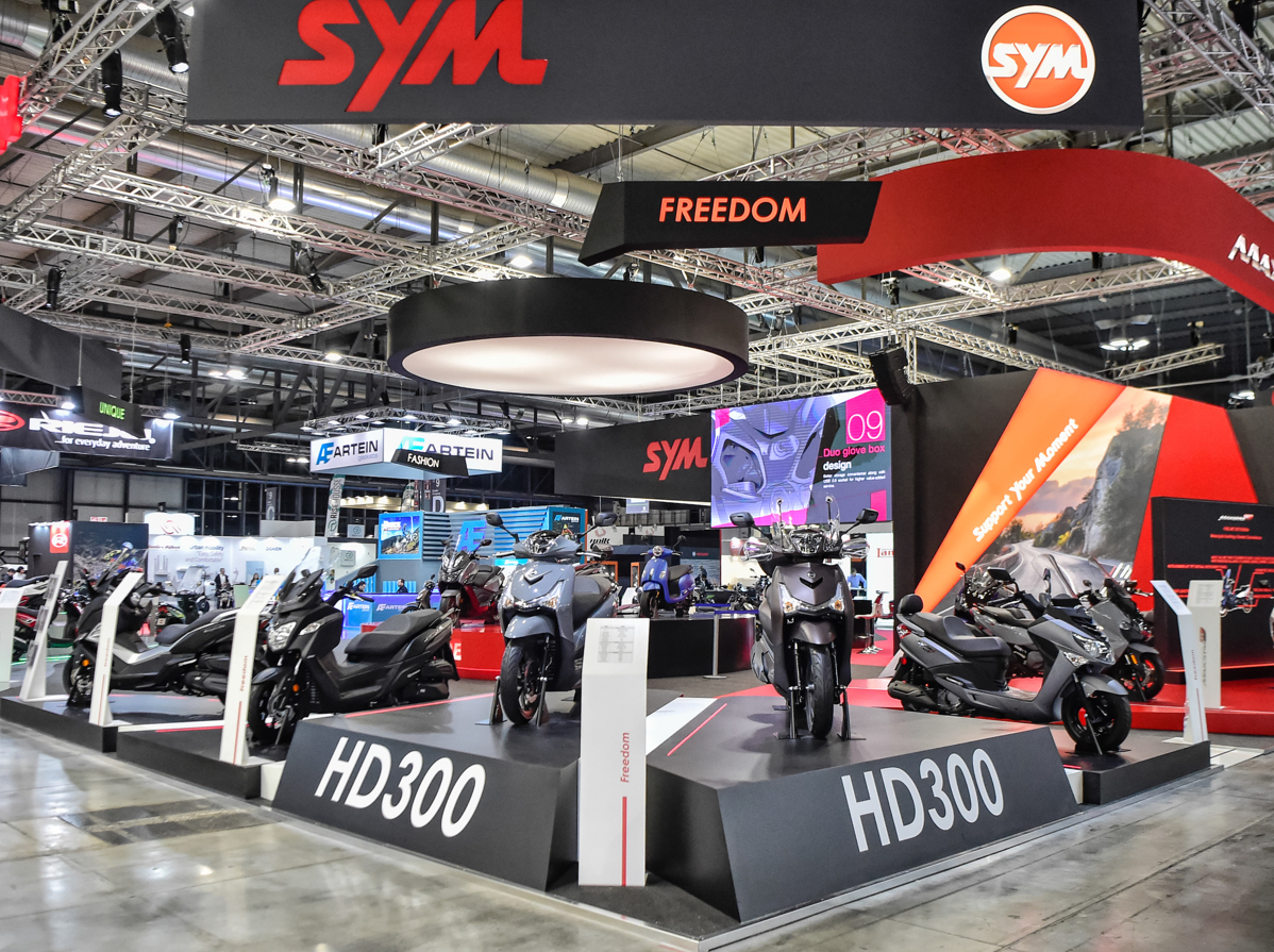 Il Padiglione di Sym a Eicma 2021