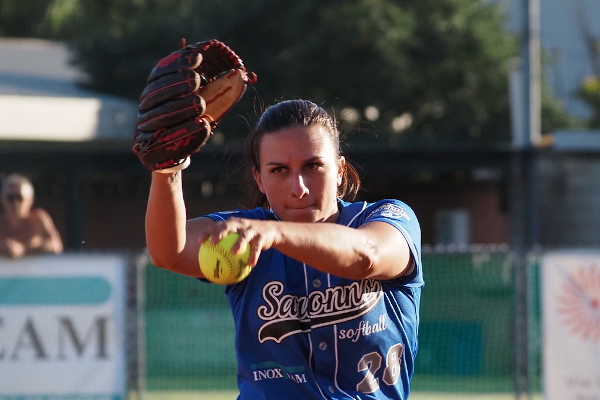 Serie A1 softball, Alice Nicolini della Inox Saronno, foto Davide Carabelli