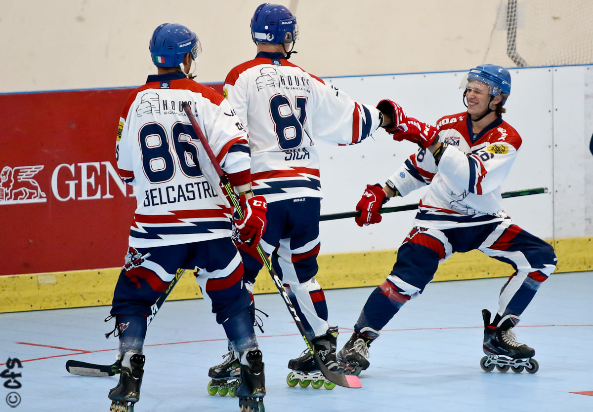 Hockey inline, il MIlano (foto Semino)