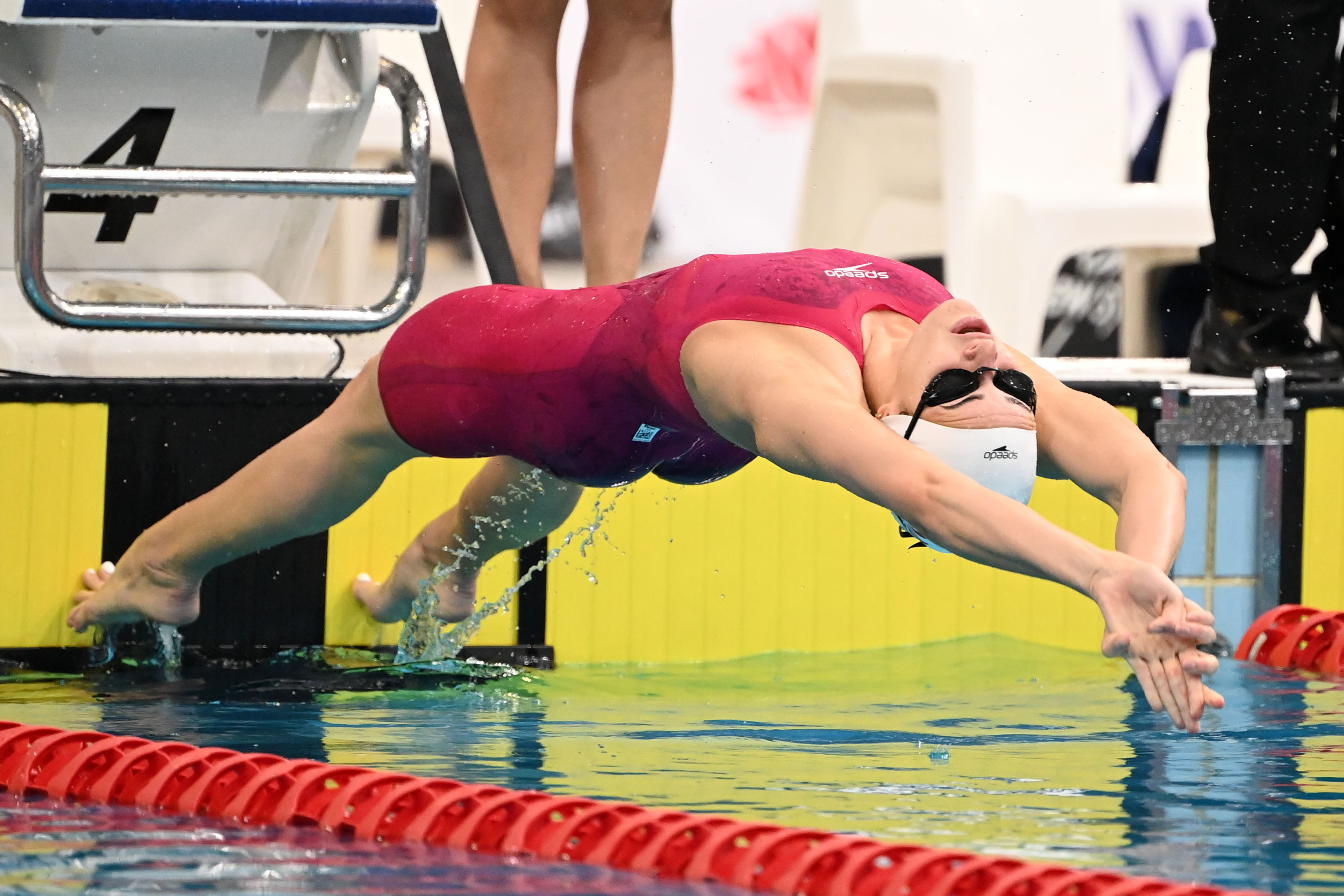 Kaylee McKeown in action at the Australian Short Course Swimming Championships. Image: Swimming Australia / Delly Carr