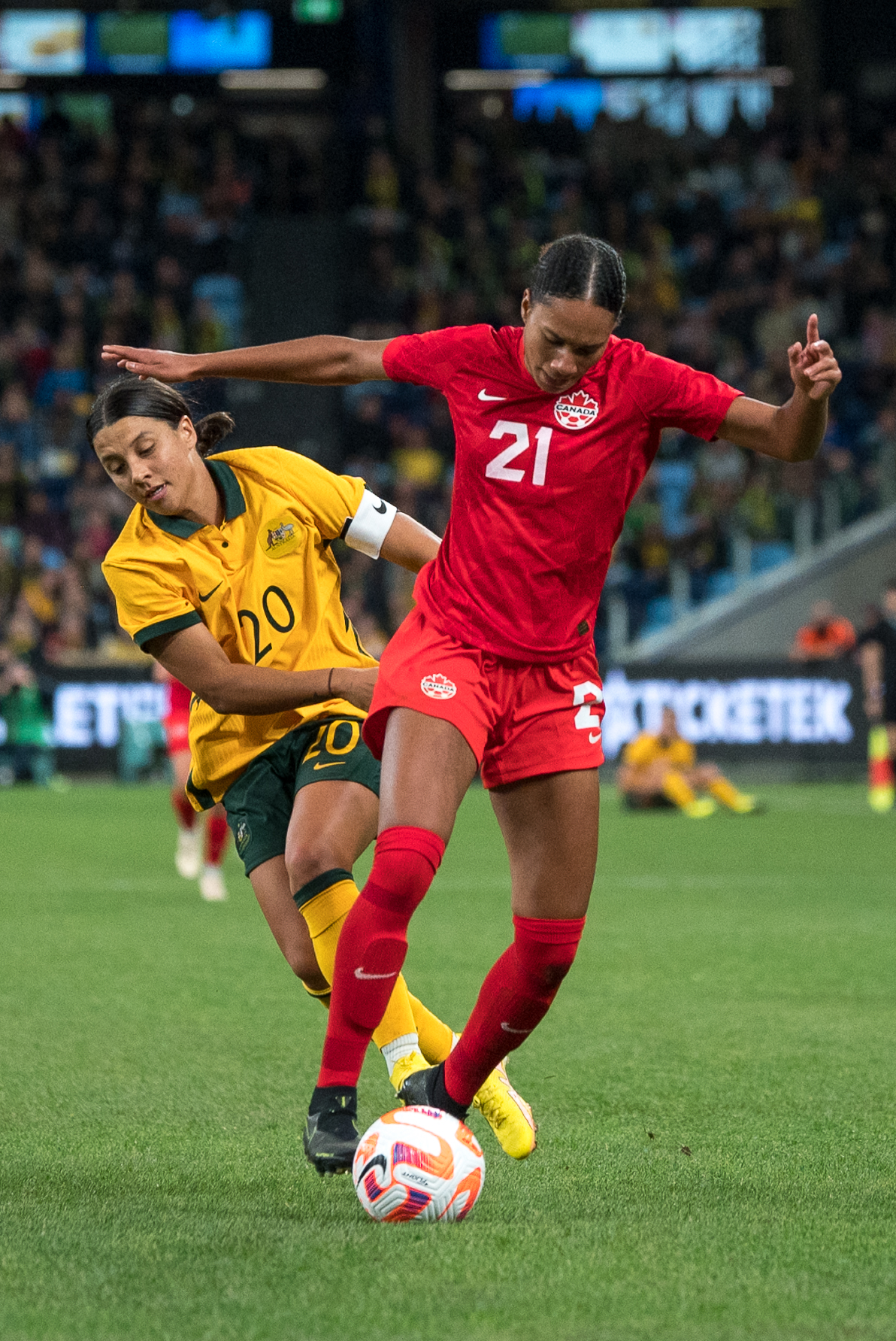 Australia v Canada friendly. Photo: AH Imagery.