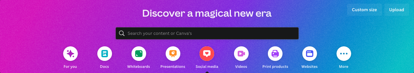Canva Menu
