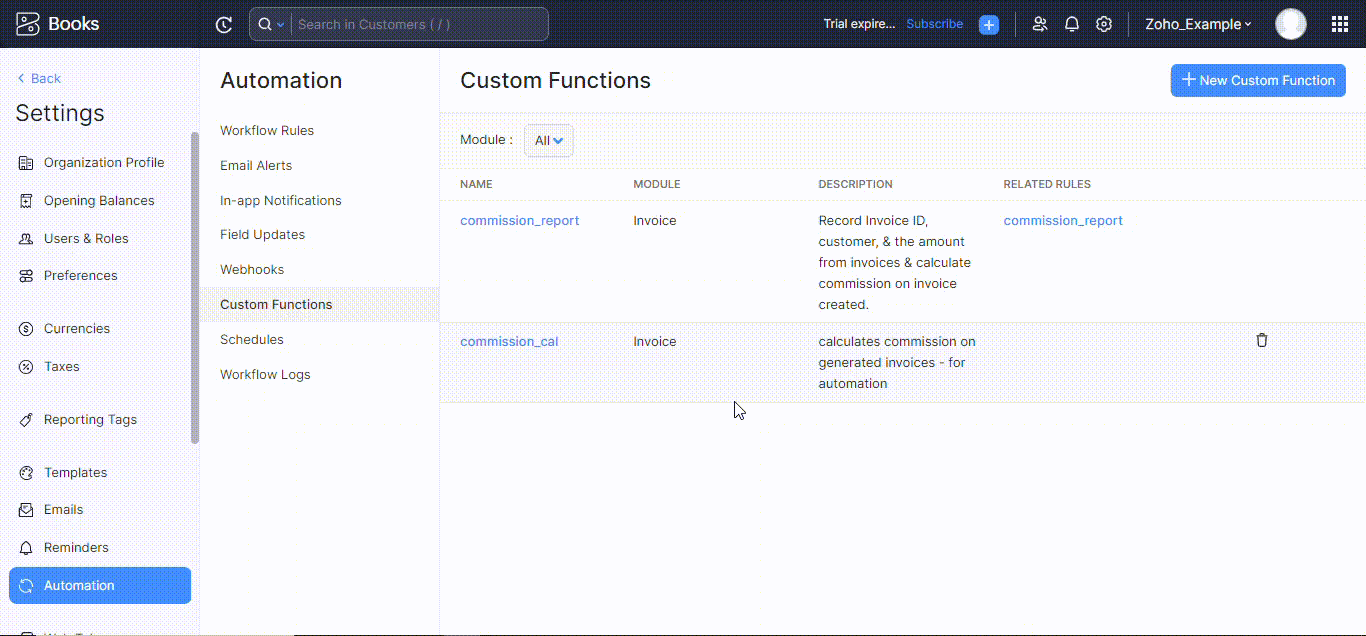 Commission reporting, Custom reports, Zoho Books, Sales insights, Commission management, Data-driven decisions, Sales performance, Automation, Business owners, Streamline processes