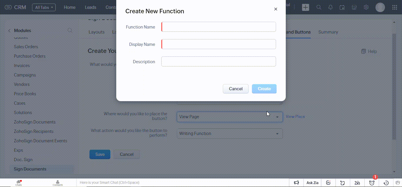 Zoho CRM document signing, Custom document signature tracking, Zoho, CRM custom module, Document management in Zoho CRM, Workflow automation in Zoho CRM, Collaboration in document signing, Streamlining document signing process, Zoho CRM productivity enhancement, Efficient document signature tracking, Custom document signing in Zoho CRM