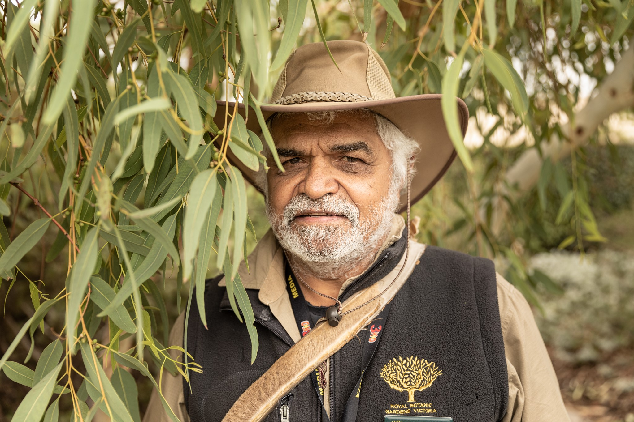 Proud Wakka Wakka man and Elder, Uncle Dennis (Photo: Royal Botanic Gardens)