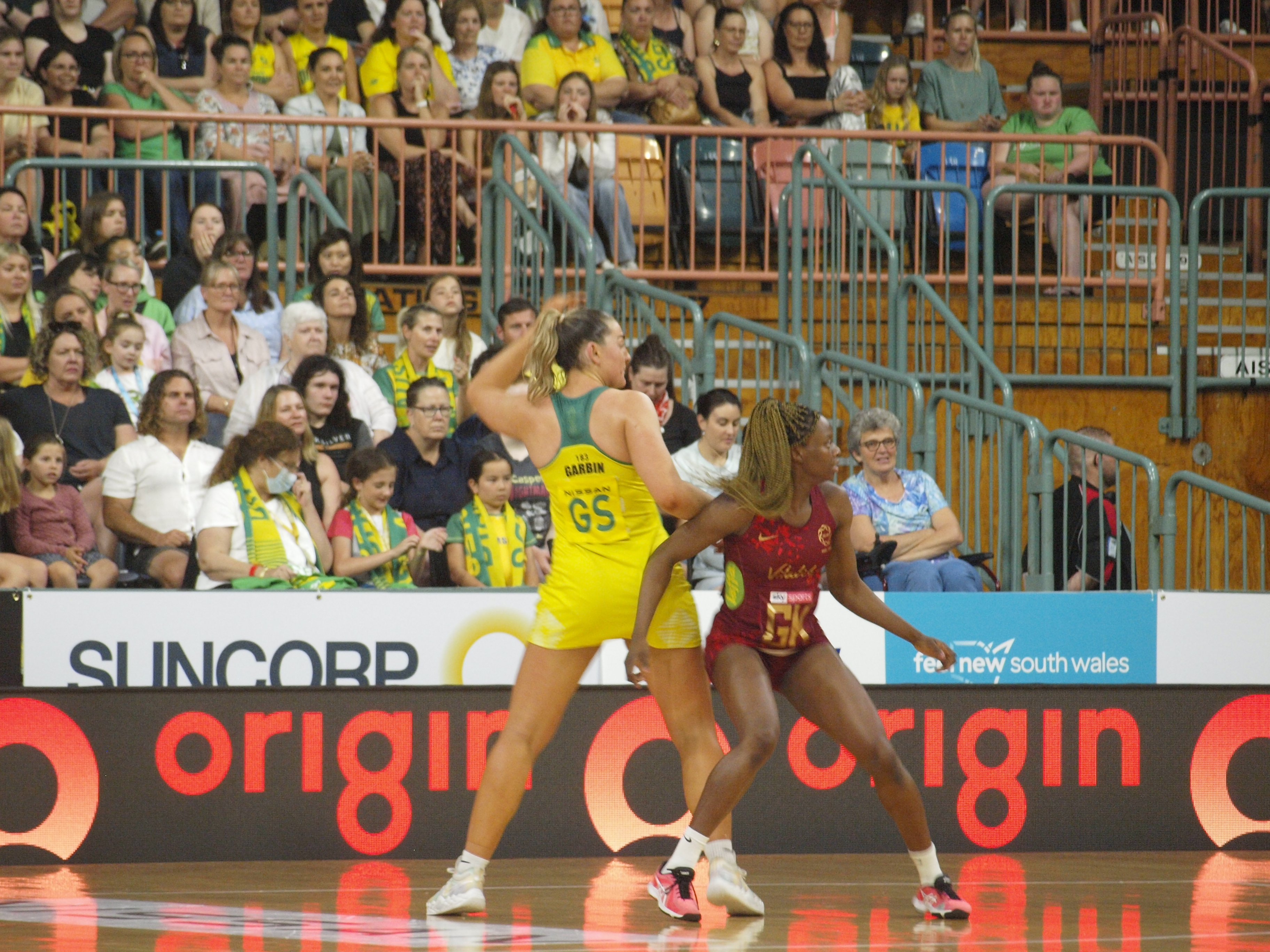 <p>Sophie Garbin struggled at times, particularly when matched up against Fadoju. </p> Sophie Garbin struggled at times, particularly when matched up against Fadoju.