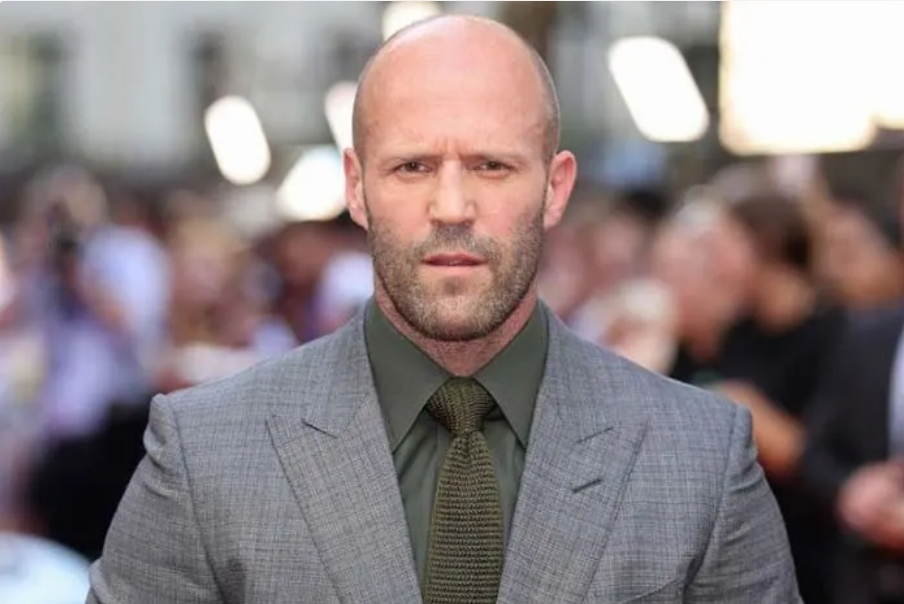 Jason Statham looking great bald