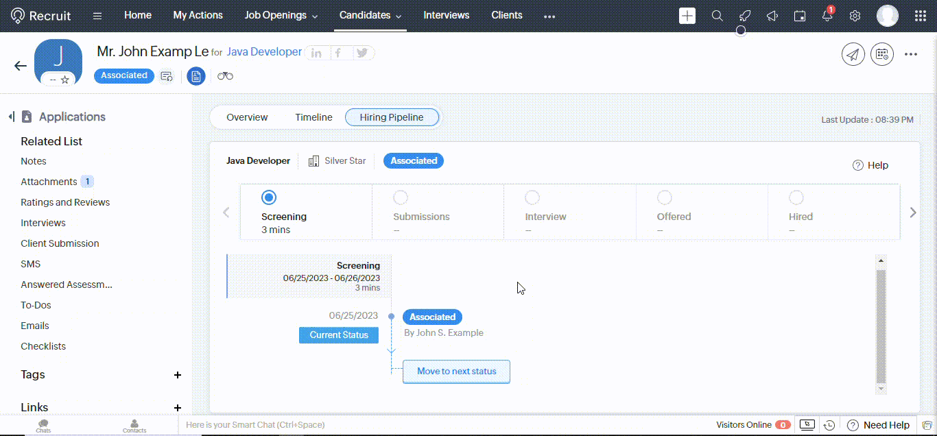 #ZohoRecruit #AutomatedSourcingPipeline #RecruitmentProcess #Pre-screeningAssessment #BlueprintCreation #EmailInvitations #StreamliningHiringProcess
