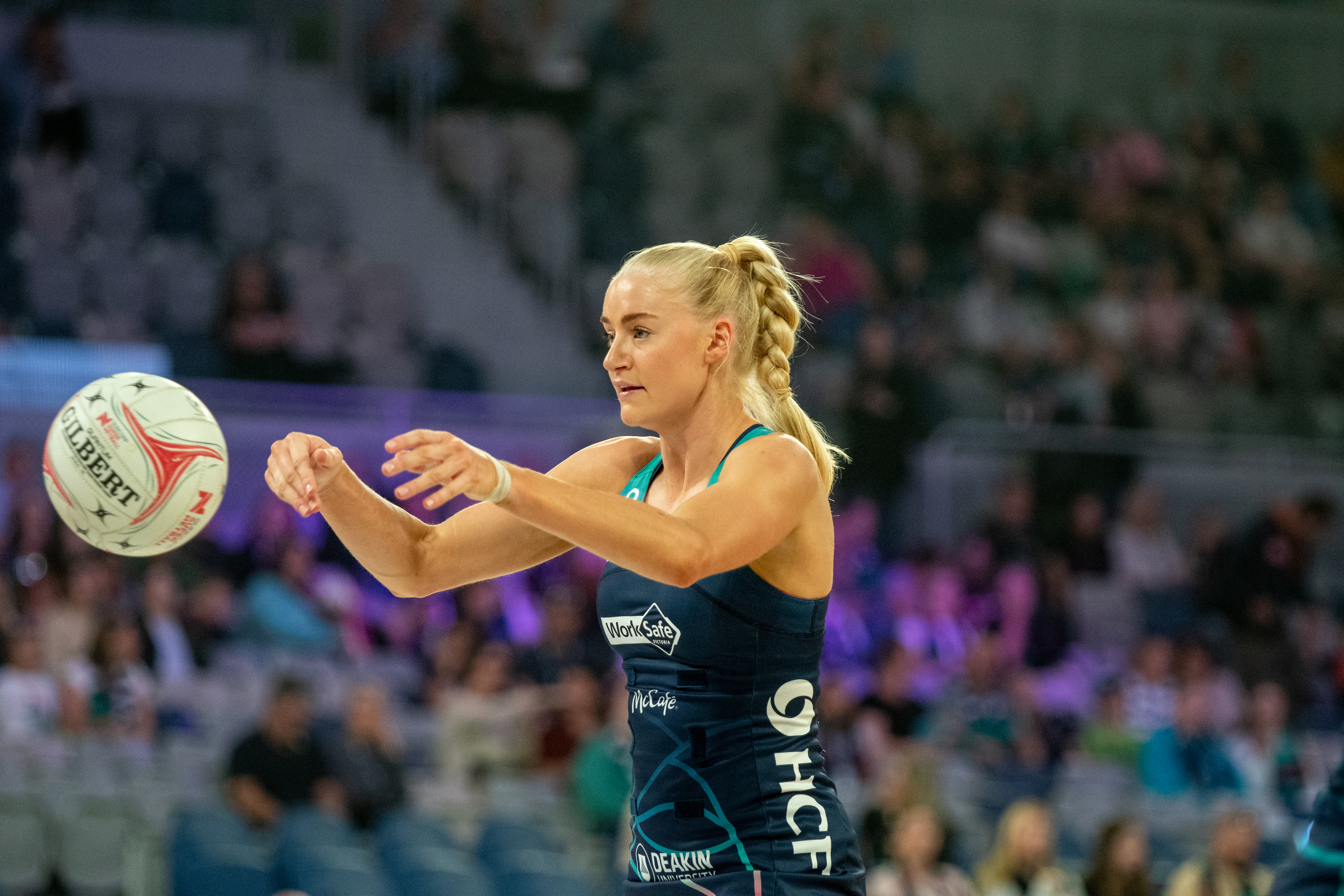 Jo Weston helped close the game out for the Vixens when they needed her most. Image: Nigel Barrie