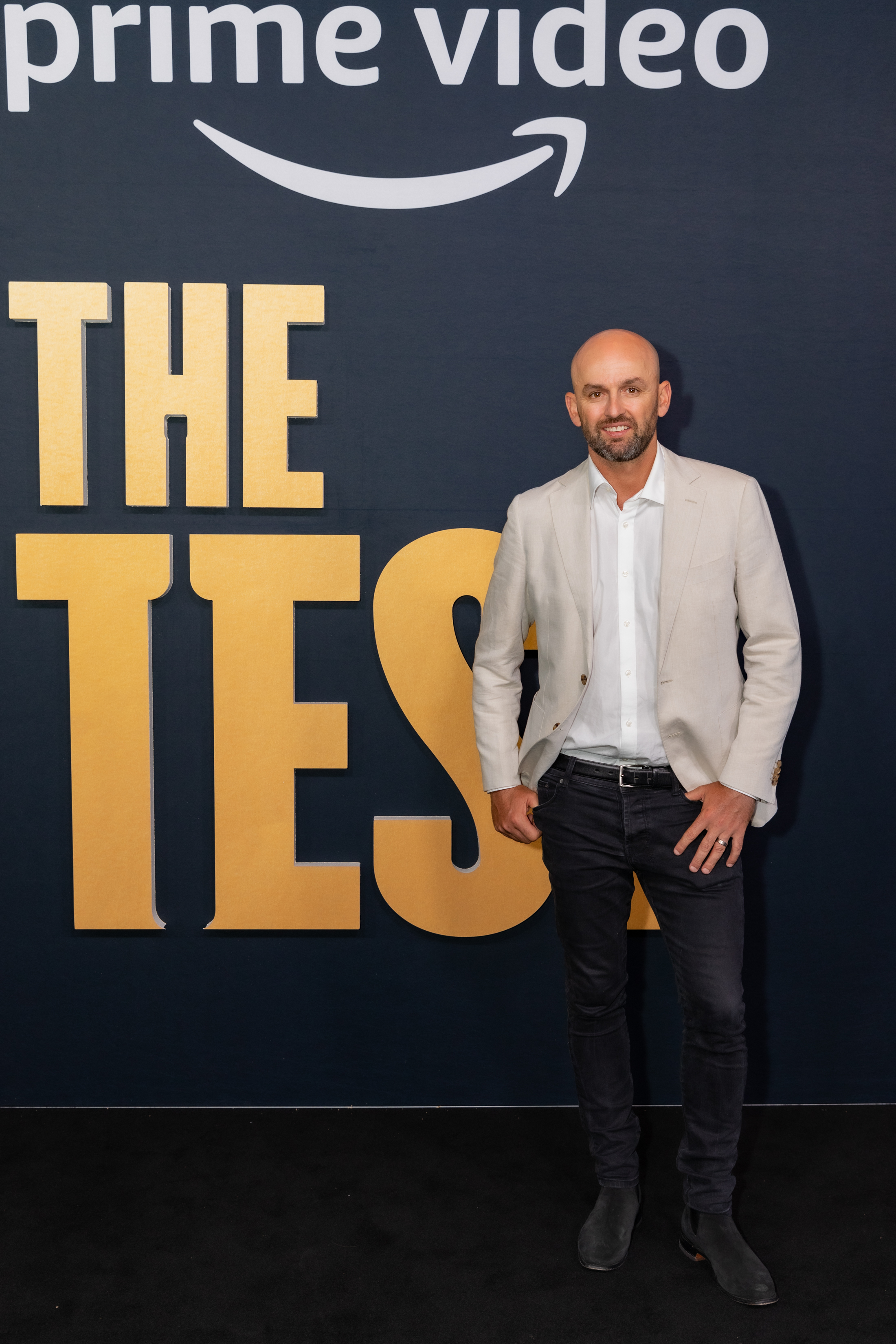 Nathan Lyon at the premiere of The Test (Marc Skinner / Red Belly Photography)