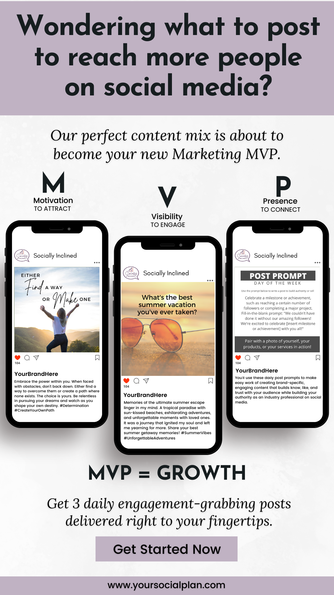 Introducing the MVP Engaging Social Posting Strategy by Socially Inclined! Get ready to create social media posts that captivate your audience, drive engagement, and boost your online presence!