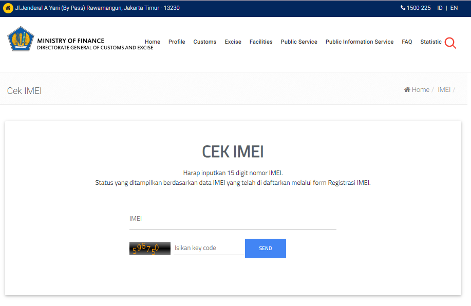 Imei registration Bali