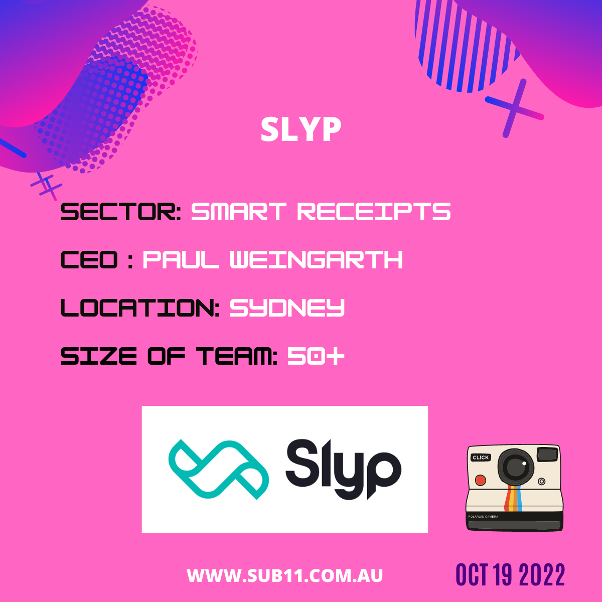 Sub11 profile on Slyp