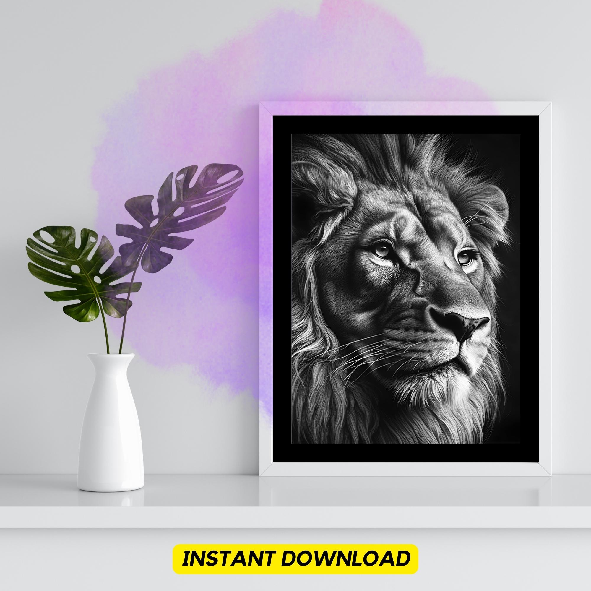 Lion Face drawing tutorial