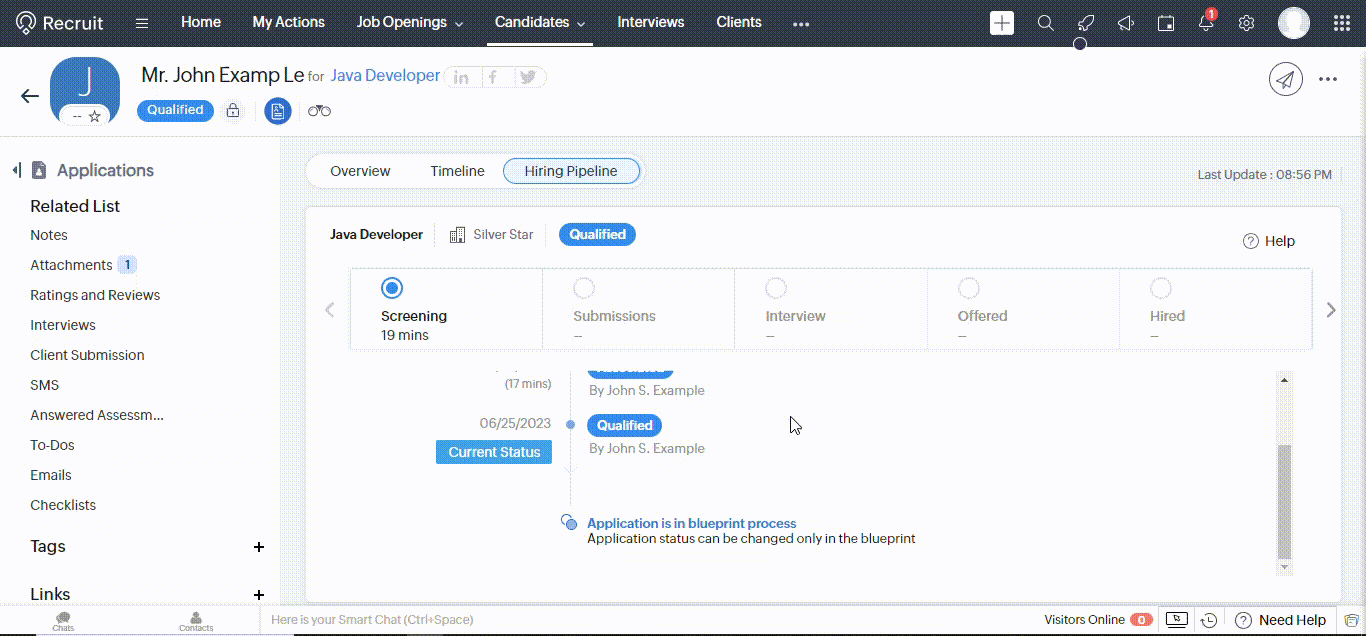 #ZohoRecruit #AutomatedSourcingPipeline #RecruitmentProcess #Pre-screeningAssessment #BlueprintCreation #EmailInvitations #StreamliningHiringProcess
