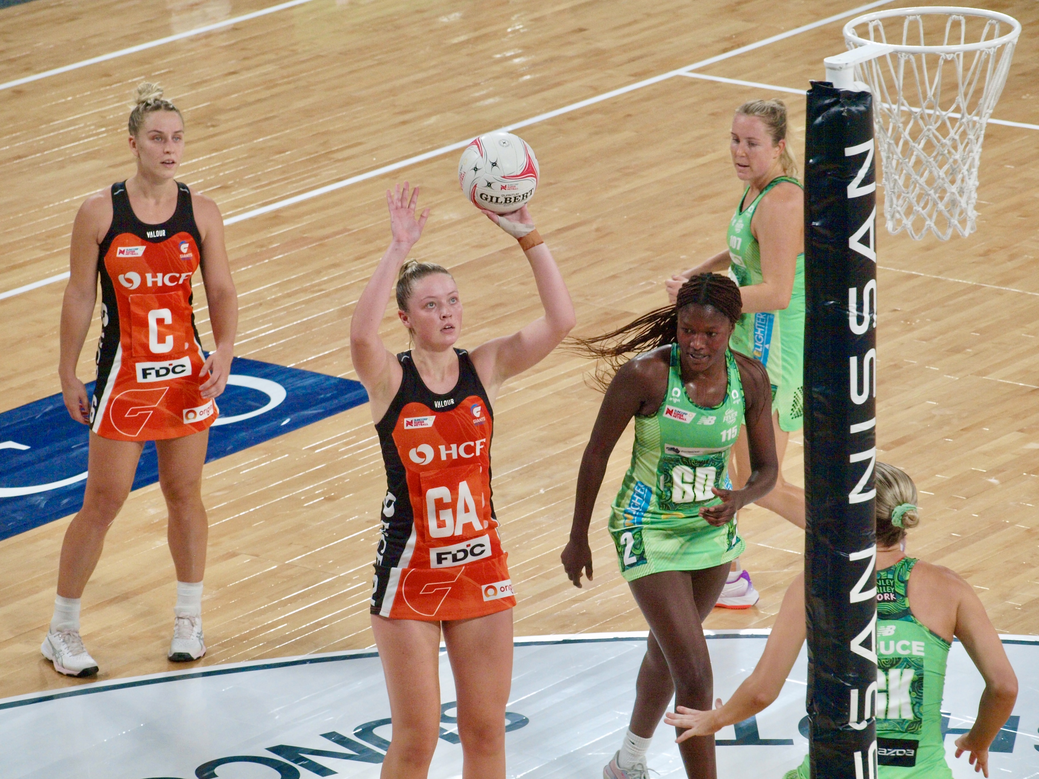 Sophie Dwyer and Jamie-Lee Price have helped push the Giants back into finals contention in recent years. Image: Dan Coppel