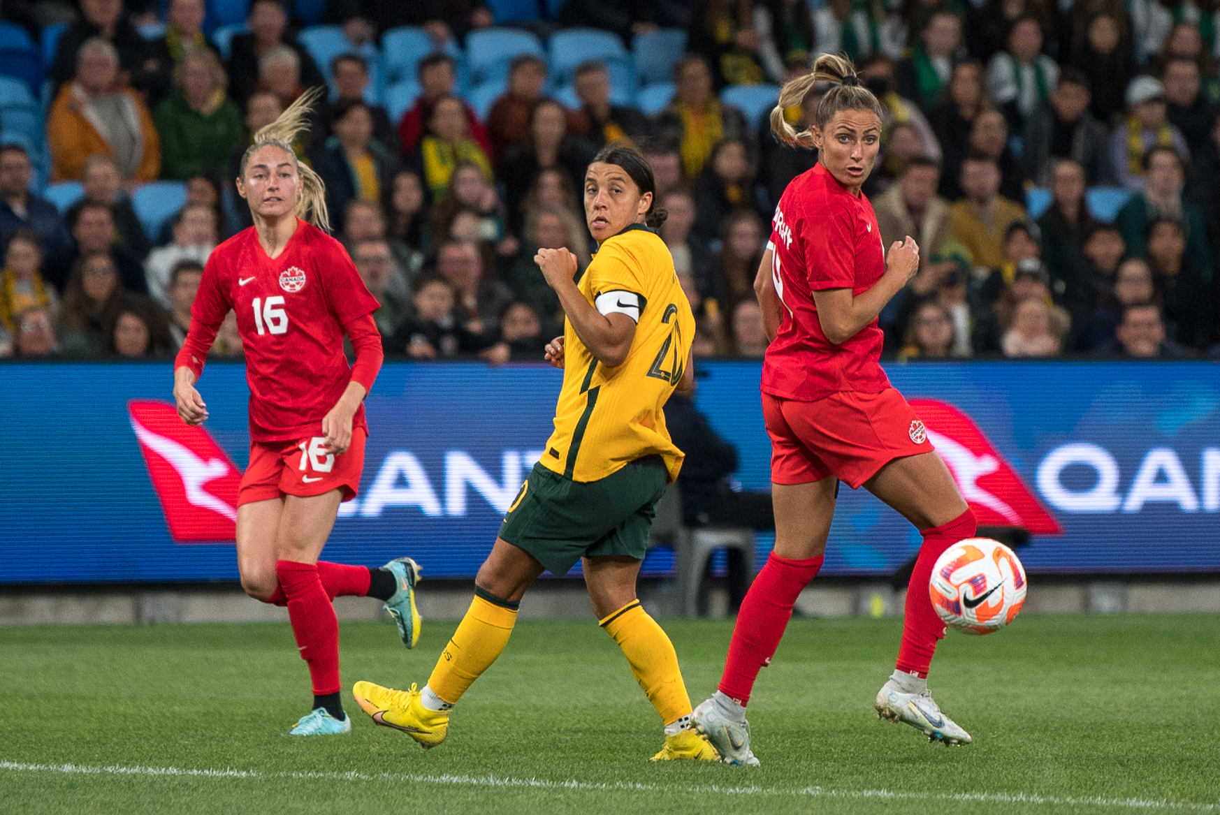 Australia v Canada friendly. Photo: AH Imagery.