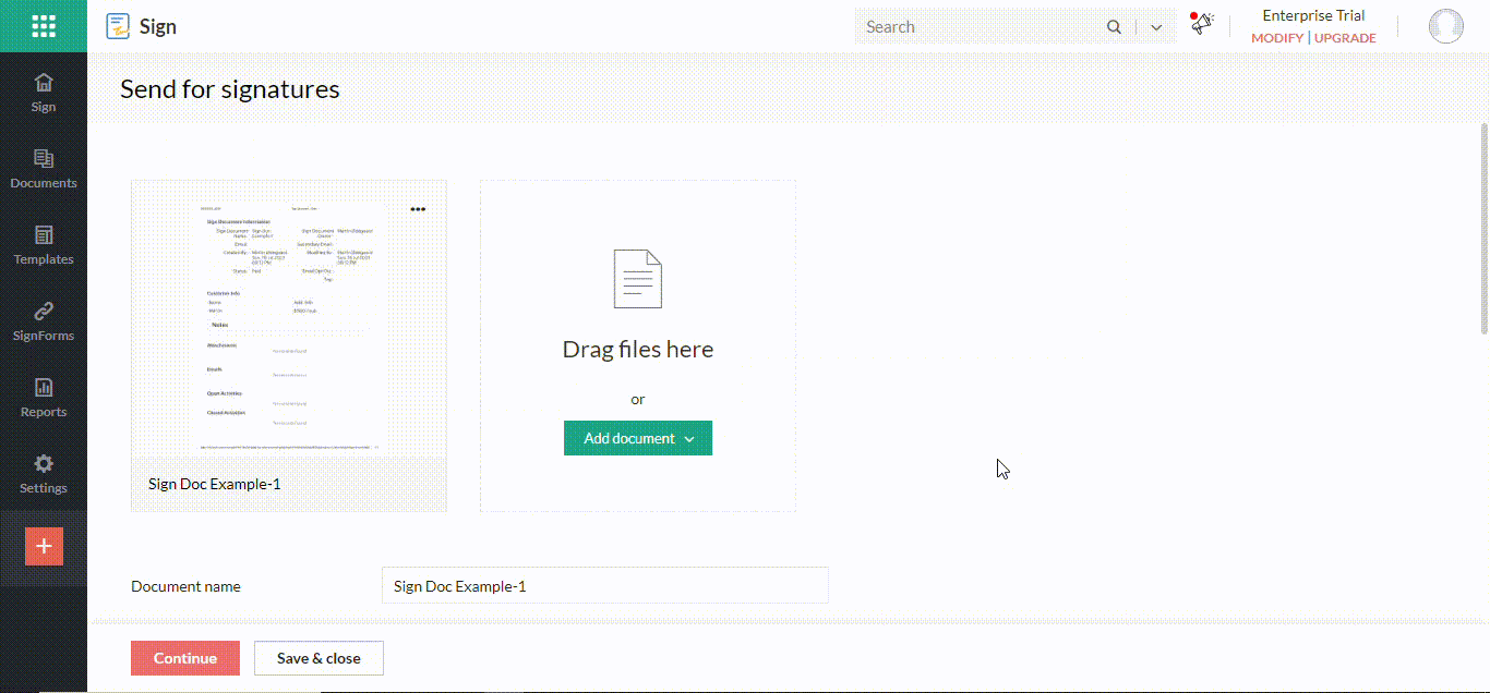 Zoho CRM document signing, Custom document signature tracking, Zoho, CRM custom module, Document management in Zoho CRM, Workflow automation in Zoho CRM, Collaboration in document signing, Streamlining document signing process, Zoho CRM productivity enhancement, Efficient document signature tracking, Custom document signing in Zoho CRM
