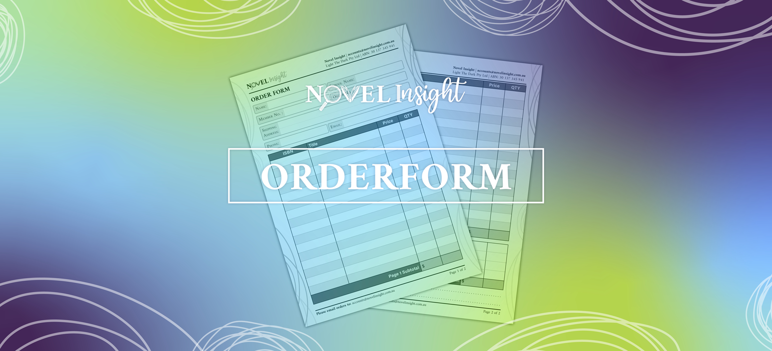 Blank Order Form - Novel Insight