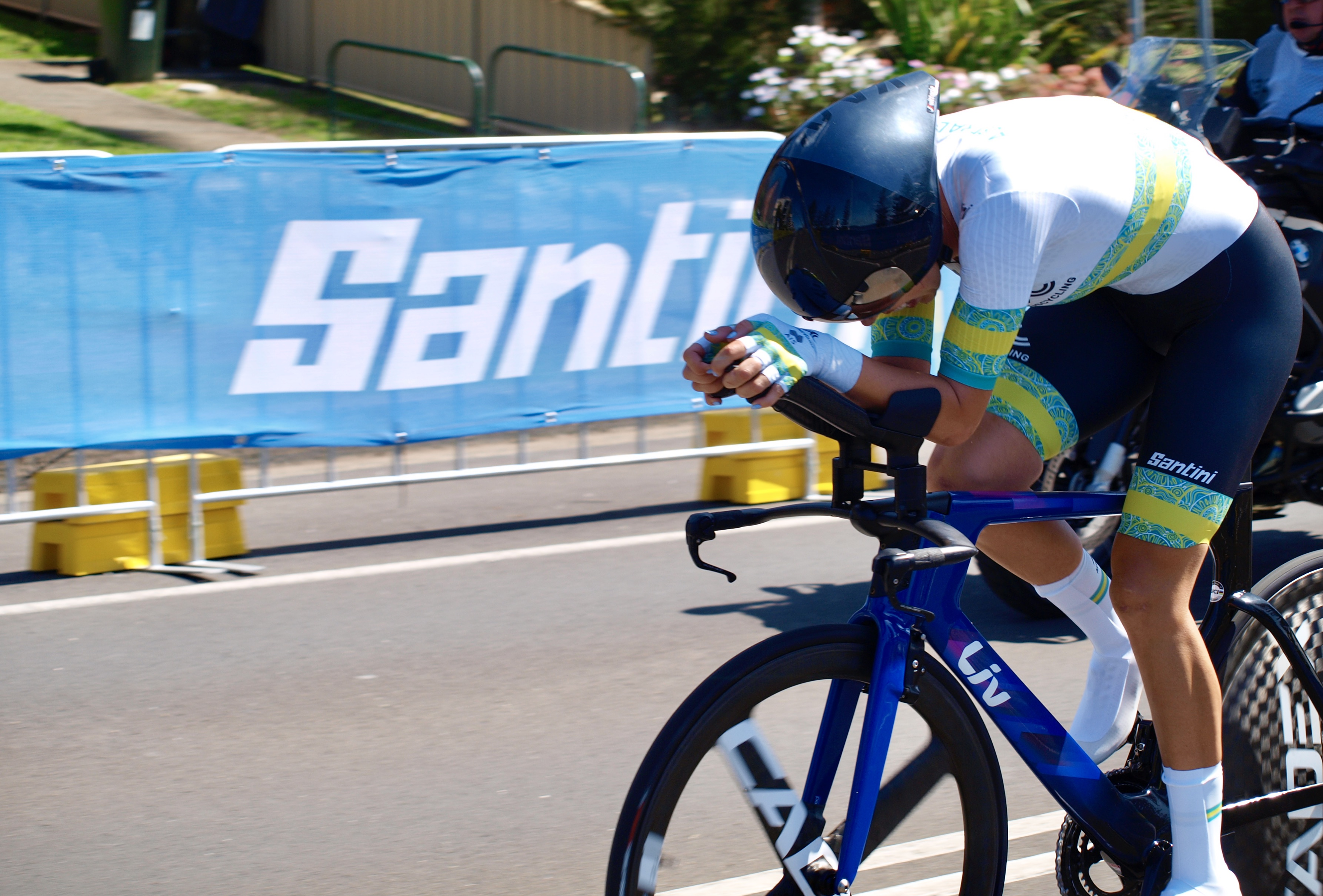 Georgia Baker was racing in a home World Championships.