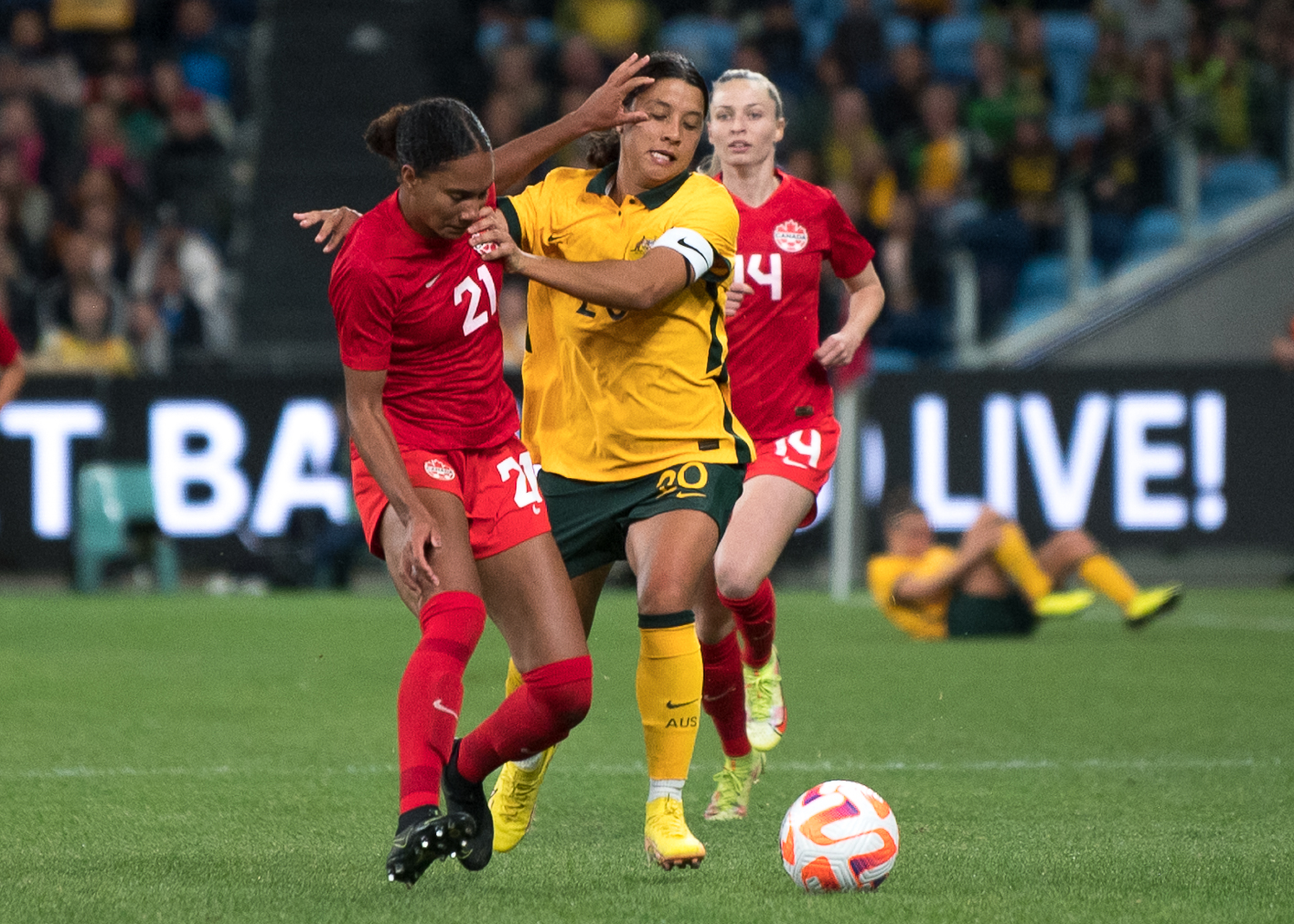 Australia v Canada friendly. Photo: AH Imagery.