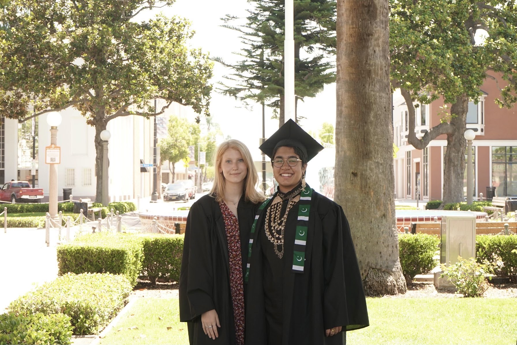 Tash and I during high school graduation in 2020. 