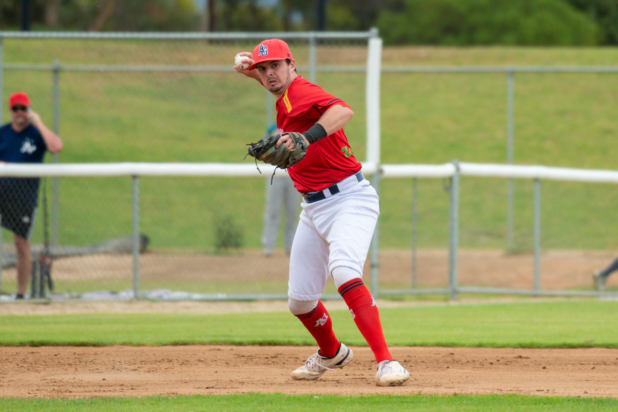 The Adelaide Giants know they will have to be tight in the field against the Perth Heat. Photo: Dani Brown.