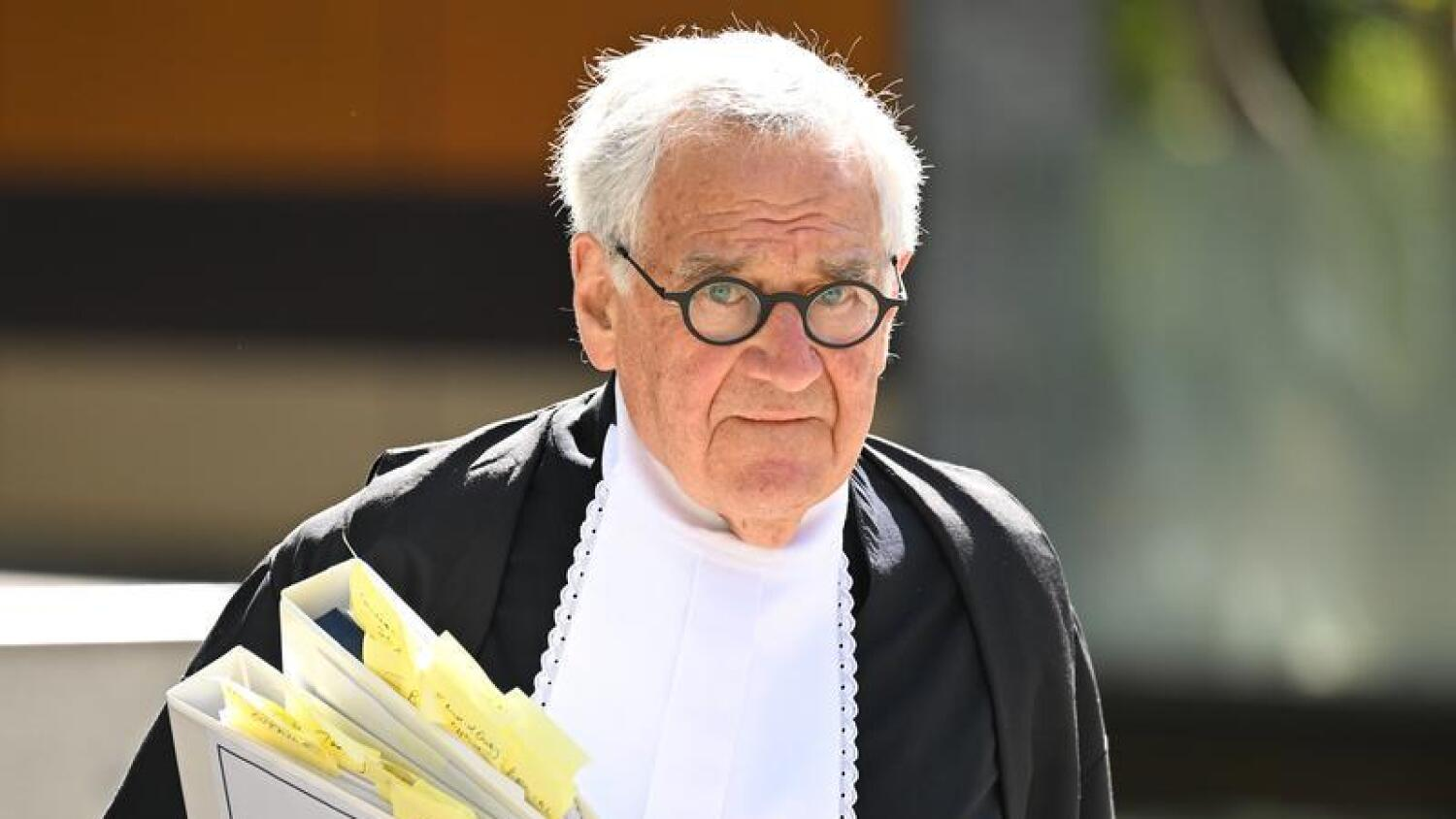 Barrister Ron Merkel outside the Federal Court earlier this week.