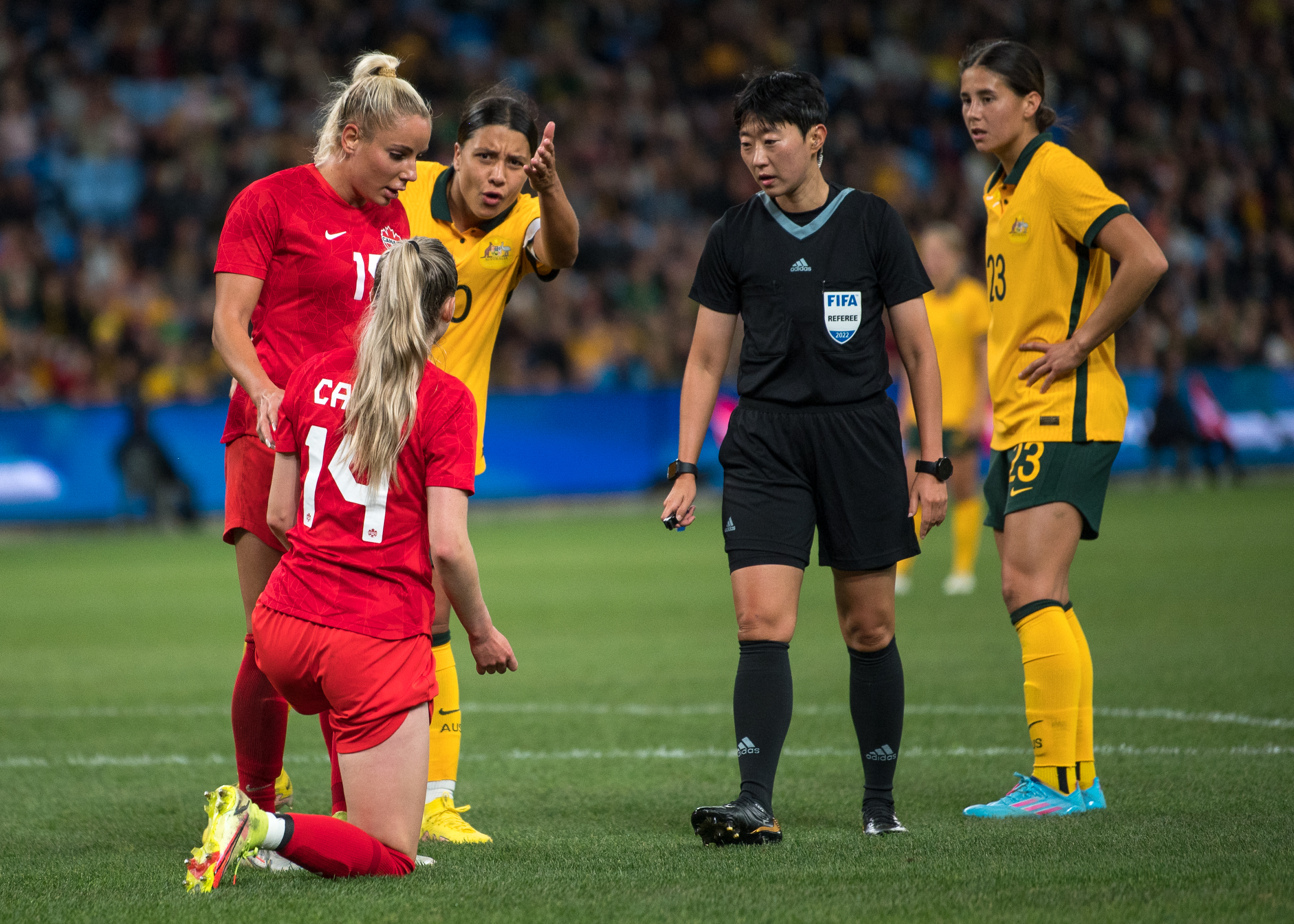 Australia v Canada friendly. Photo: AH Imagery.