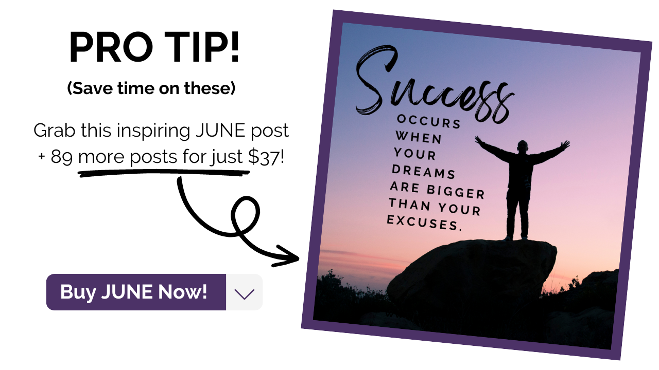 When it comes to inspiring and motivating your audience, there's nothing quite like the power of quotes. In June, seize the opportunity to share quotes that capture the essence of growth, adventure, and self-discovery.