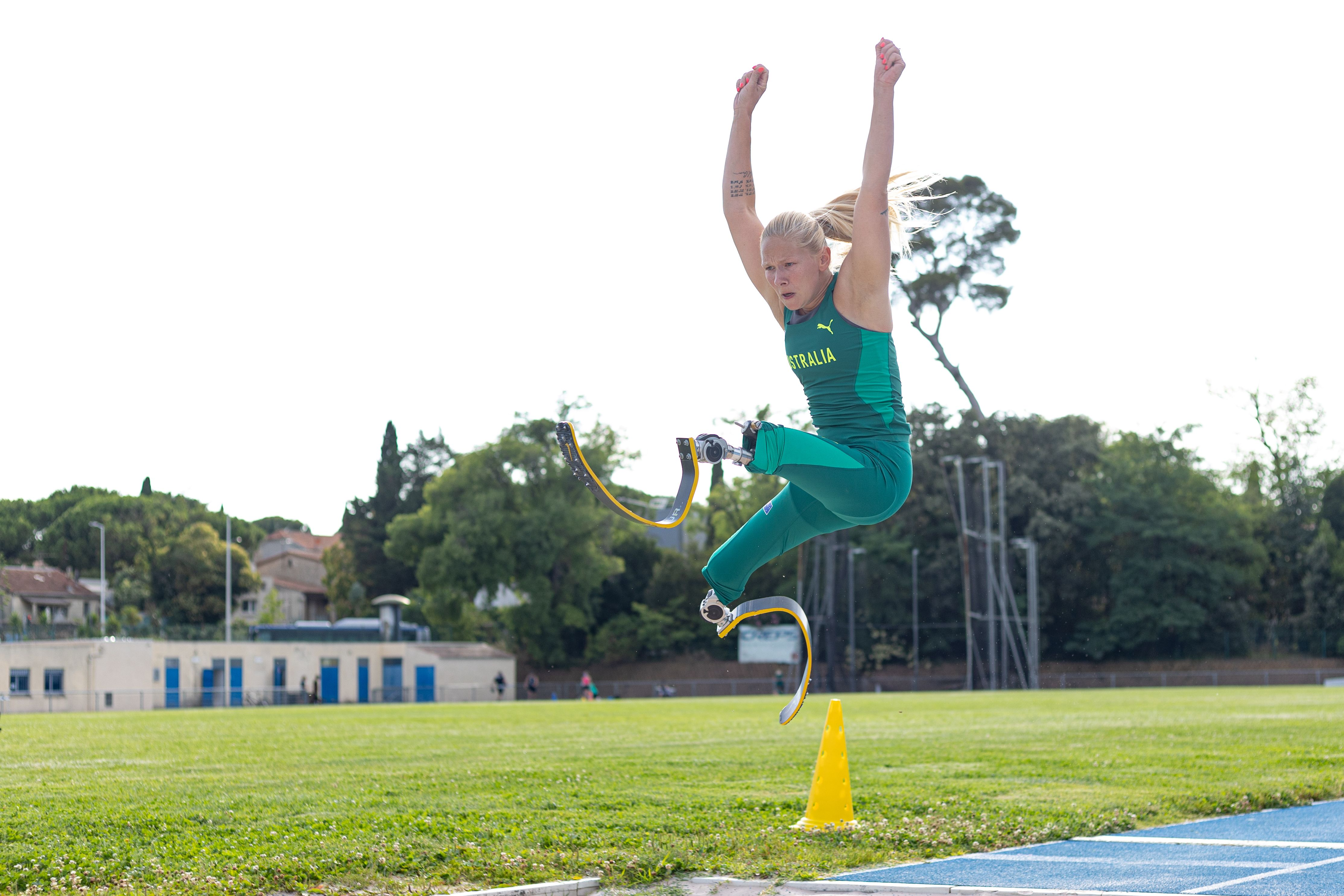 Vanessa Low placing returning in the Long Jump T63 placing third on day seven of the World Para Athletics Championships. Image: Athletics Australia